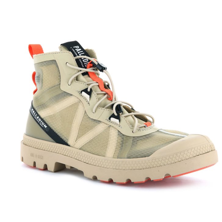 Pánské Tenisky Palladium Travel Lite+ Adventure High Tops Olivy Zelené | CZ CYD-56A